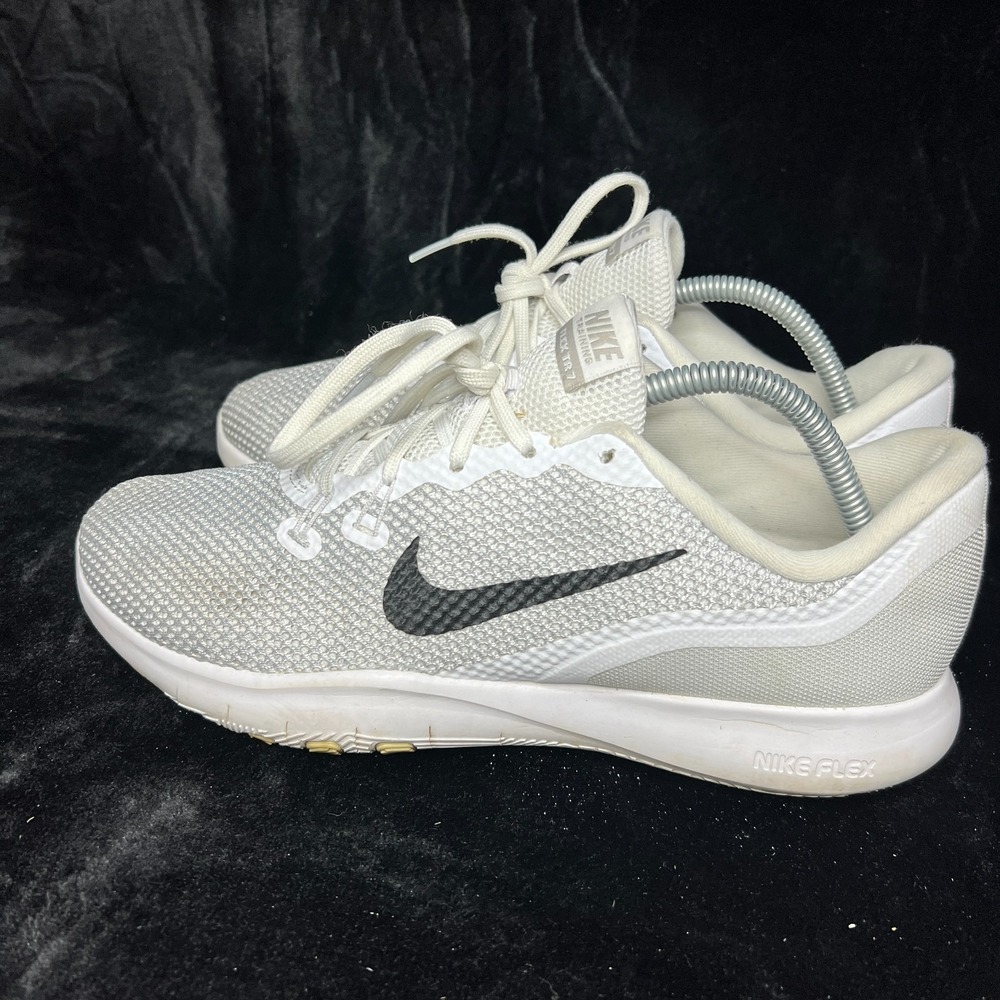 Nike Flex Trainer 7 898479-100‎ Womens 10 Training Shoes White Athletic Sneaker